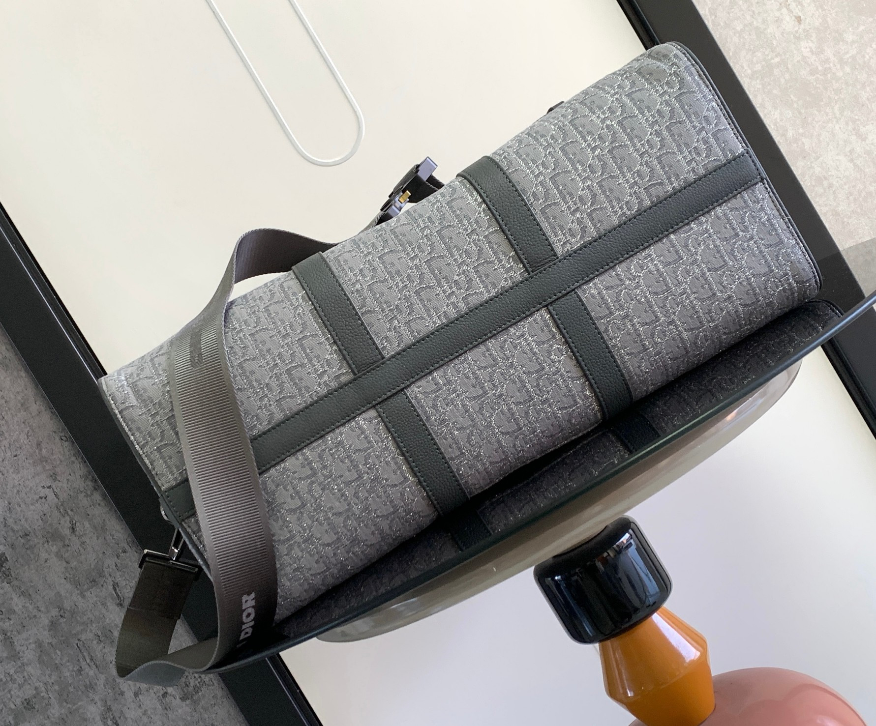 Dior Lingot Bag Gray 50 x 25 x 21.5 cm