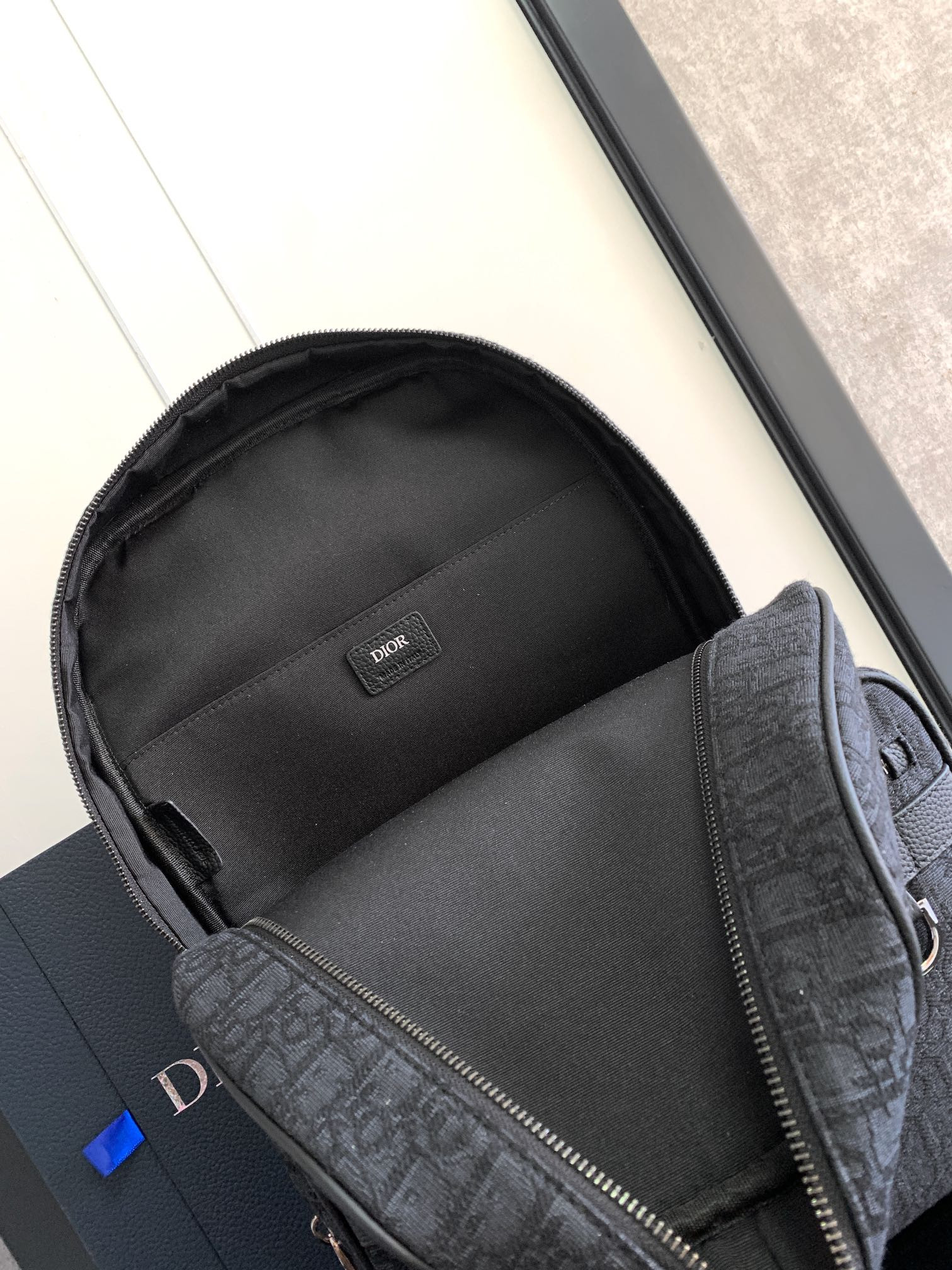 Dior Safari Backpack Blue 11 x 16 x 5.5 inches