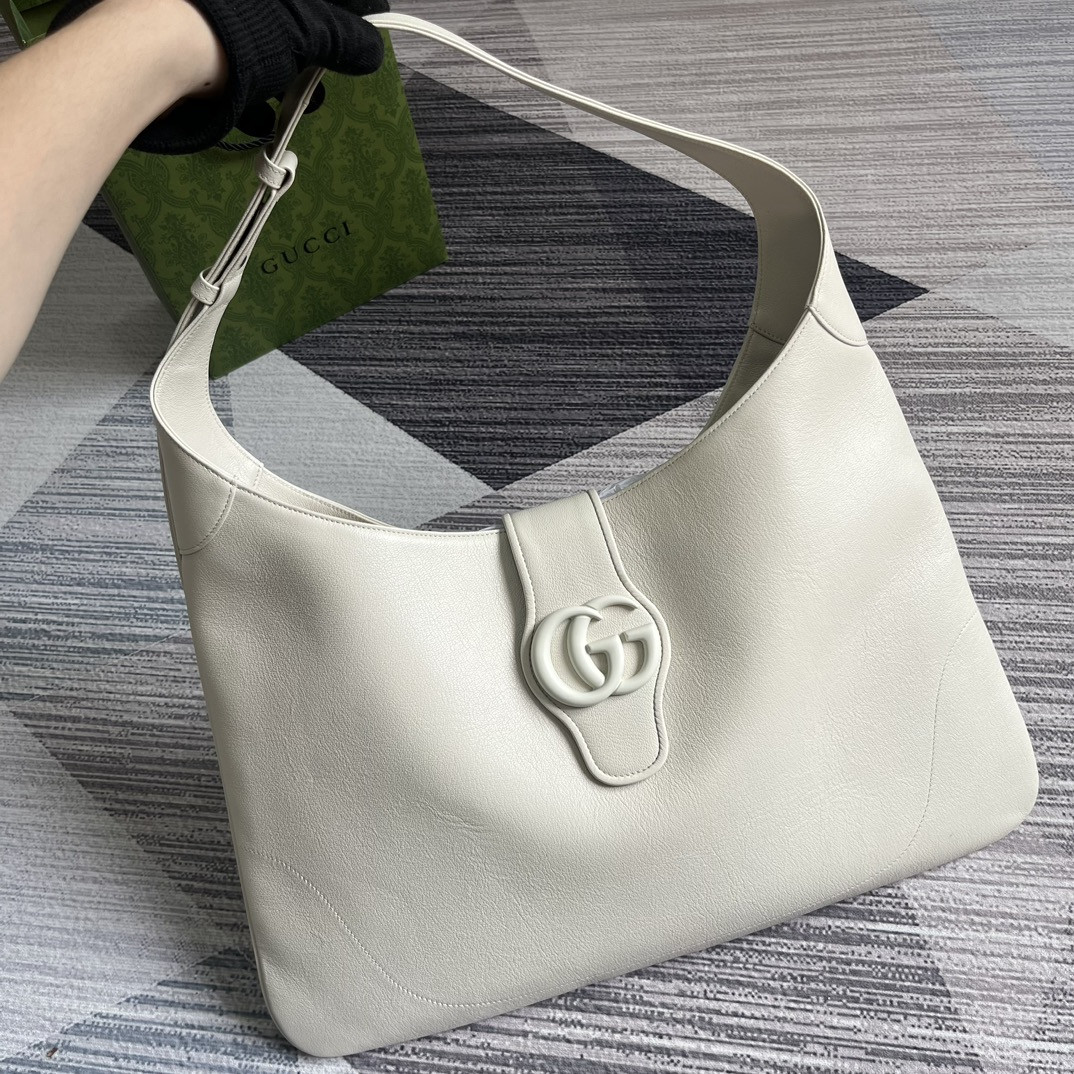 GUCCI APHRODITE LARGE SHOULDER BAG WHITE 18"W x 11.8"H x 0.8"D