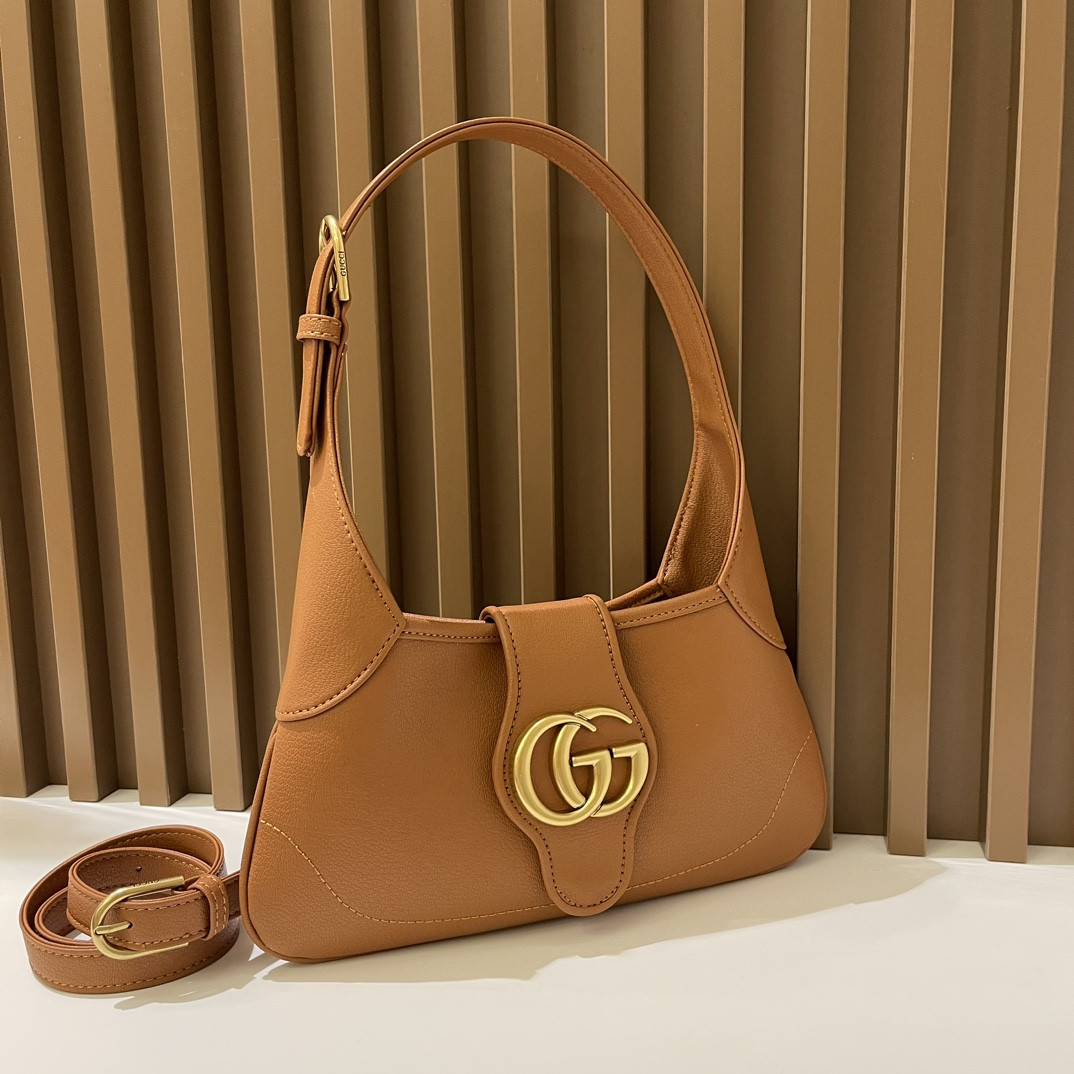 GUCCI APHRODITE SHOULDER BAG BROWN 27 X 13.5 X 2 cm