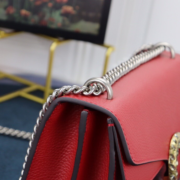GUCCI DIONYSUS SMALL SHOULDER BAG RED 28x18x9cm