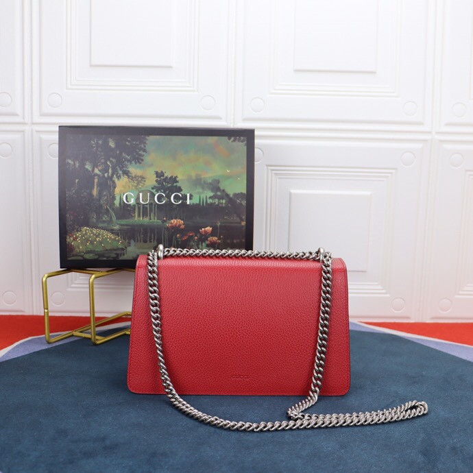GUCCI DIONYSUS SMALL SHOULDER BAG RED 28x18x9cm
