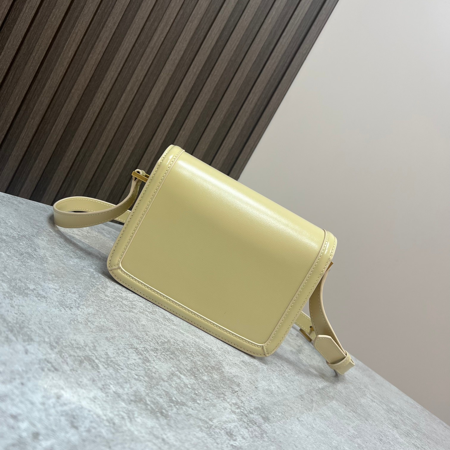 YSL SOLFERINO SMALL SATCHEL IN BOX SAINT LAURENT YELLOW 7.4 X 5.1 X 1.9 INCHES