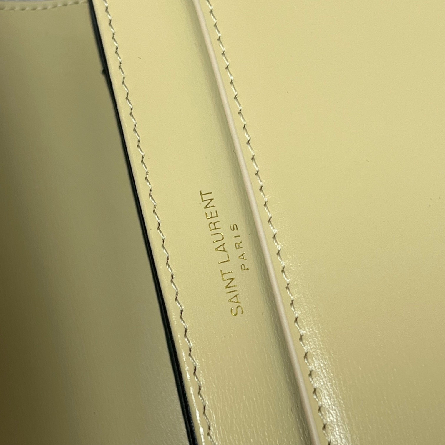 YSL SOLFERINO SMALL SATCHEL IN BOX SAINT LAURENT YELLOW 7.4 X 5.1 X 1.9 INCHES