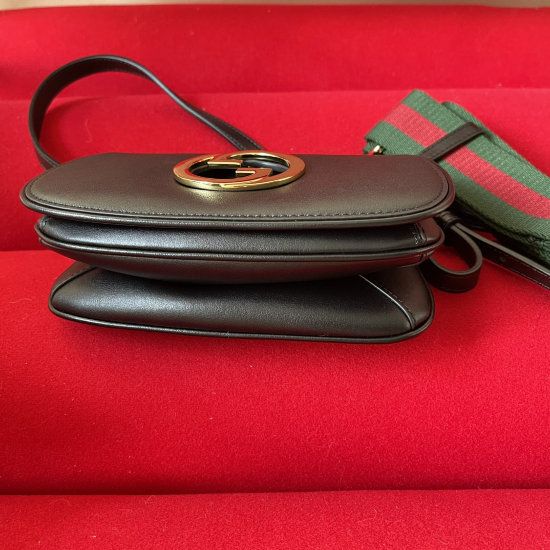 GUCCI BLONDIE MINI BAG BROWN 8.7"W x 5.1"H x 2.2"D