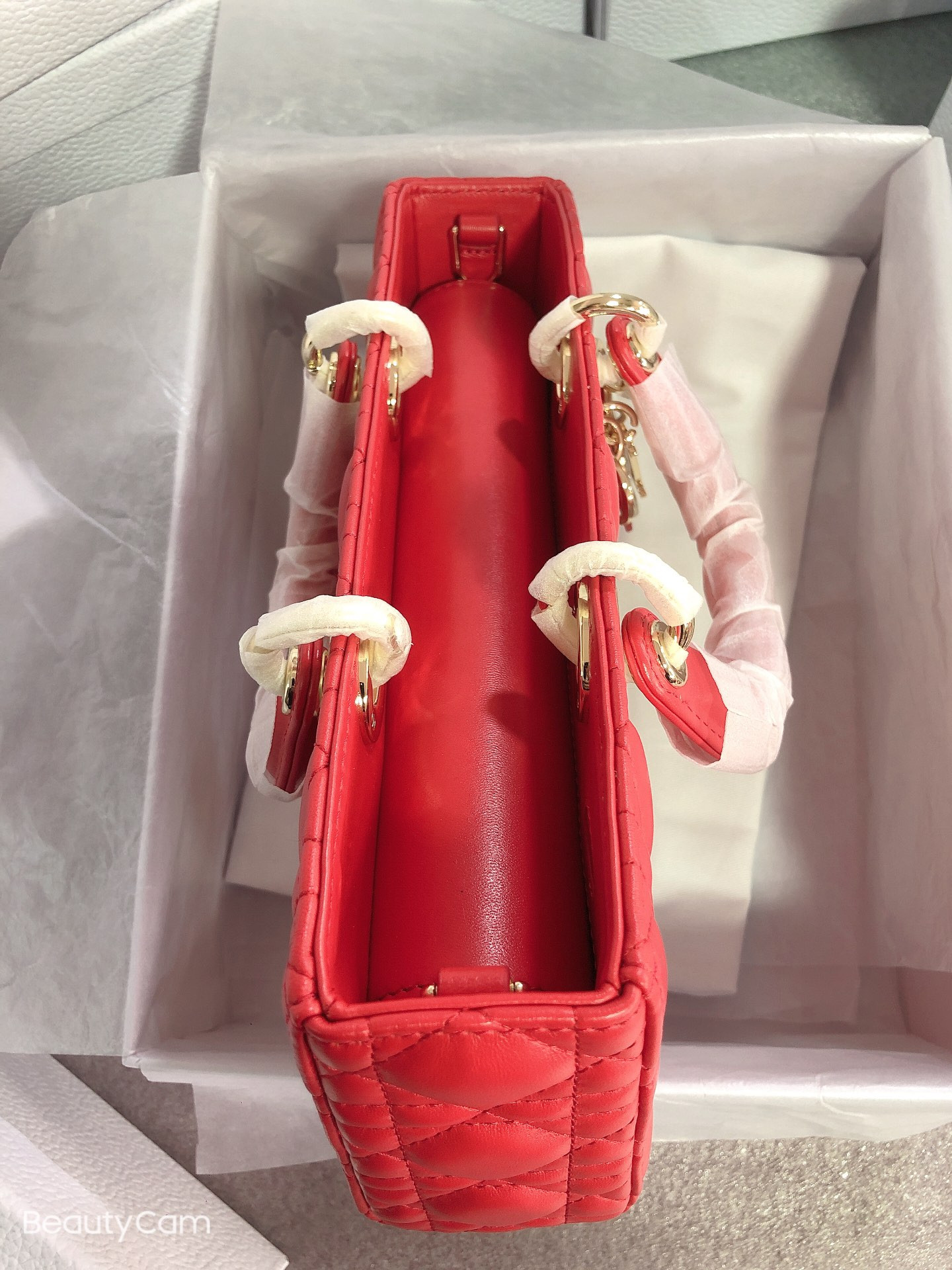 Dior Lady D-Joy bag medium RED 26 x 13.5 x 5 cm