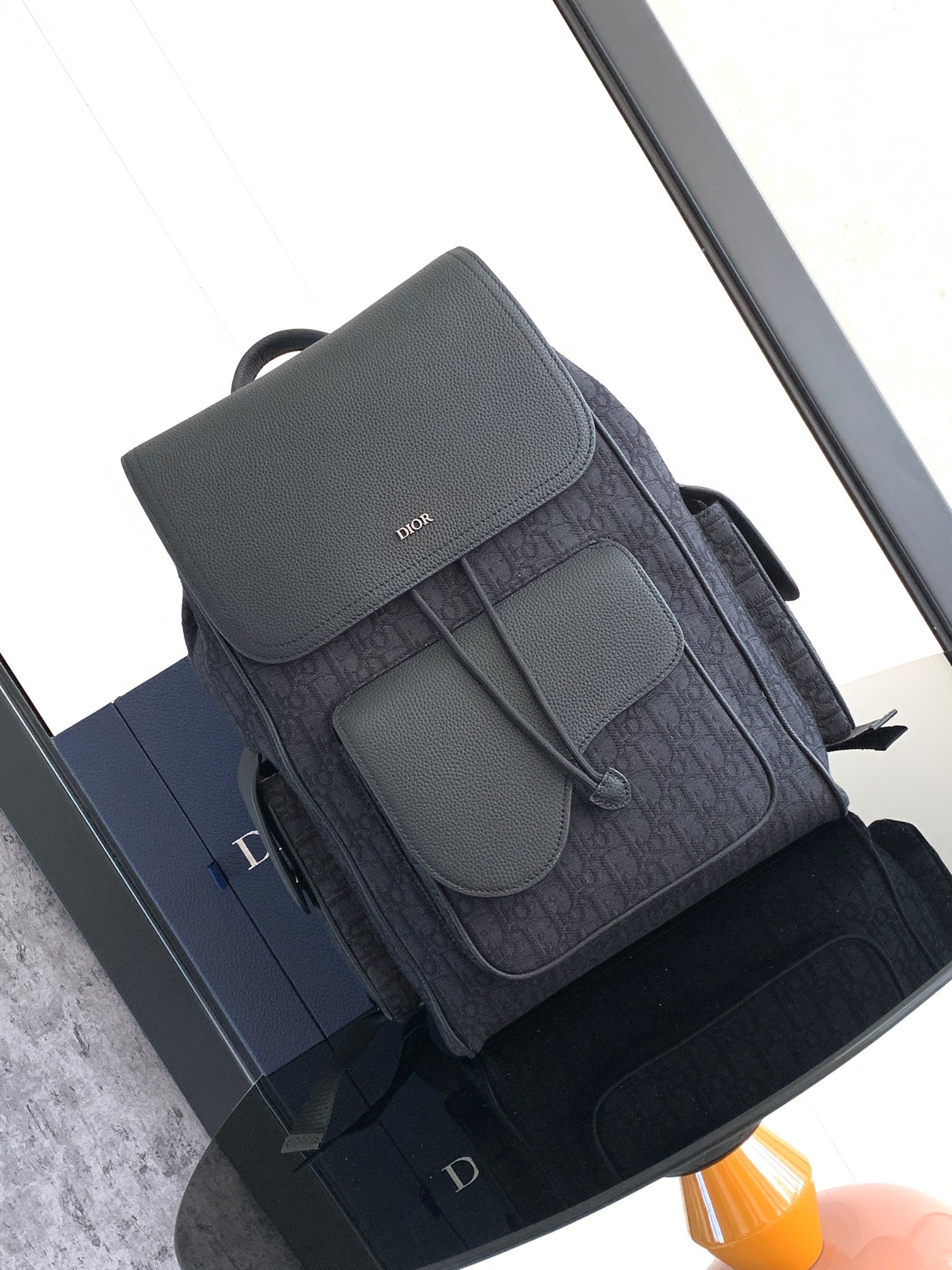Dior Saddle Backpack 10.5 x 16 x 5.5 inches