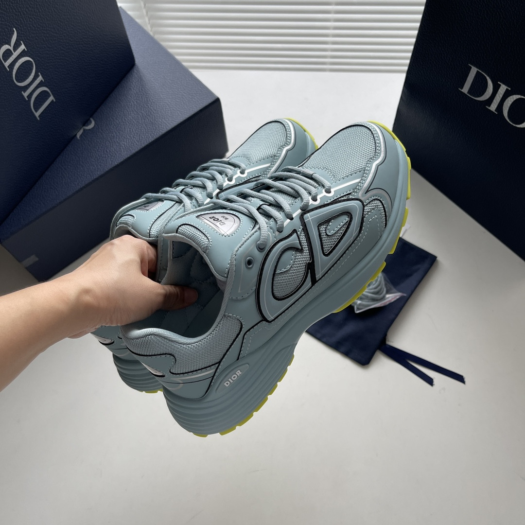 ua D*or b30 sneaker blue mesh and technical fabric