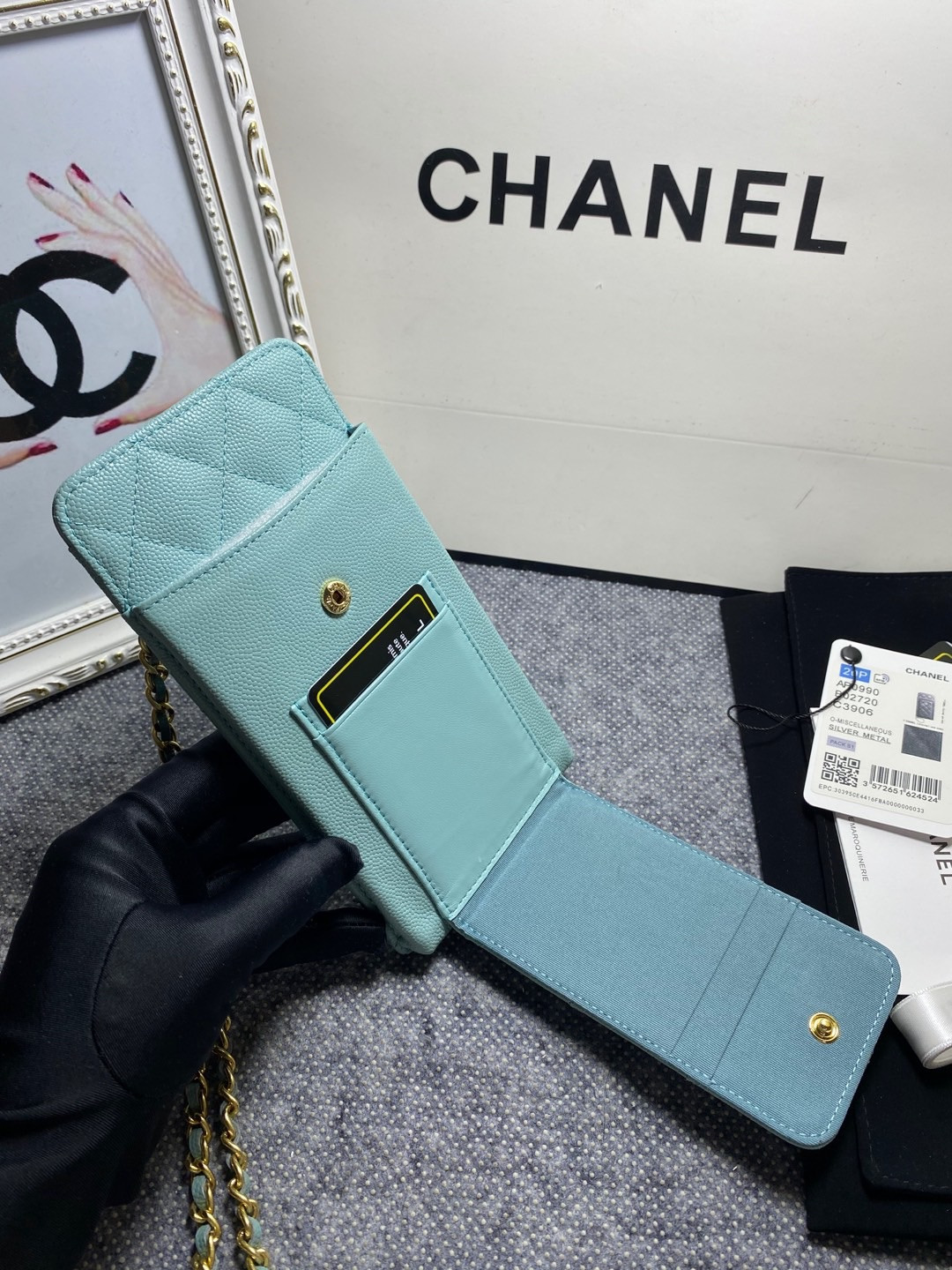 CHANEL LONG ZIPPED WALLET 19-11cm