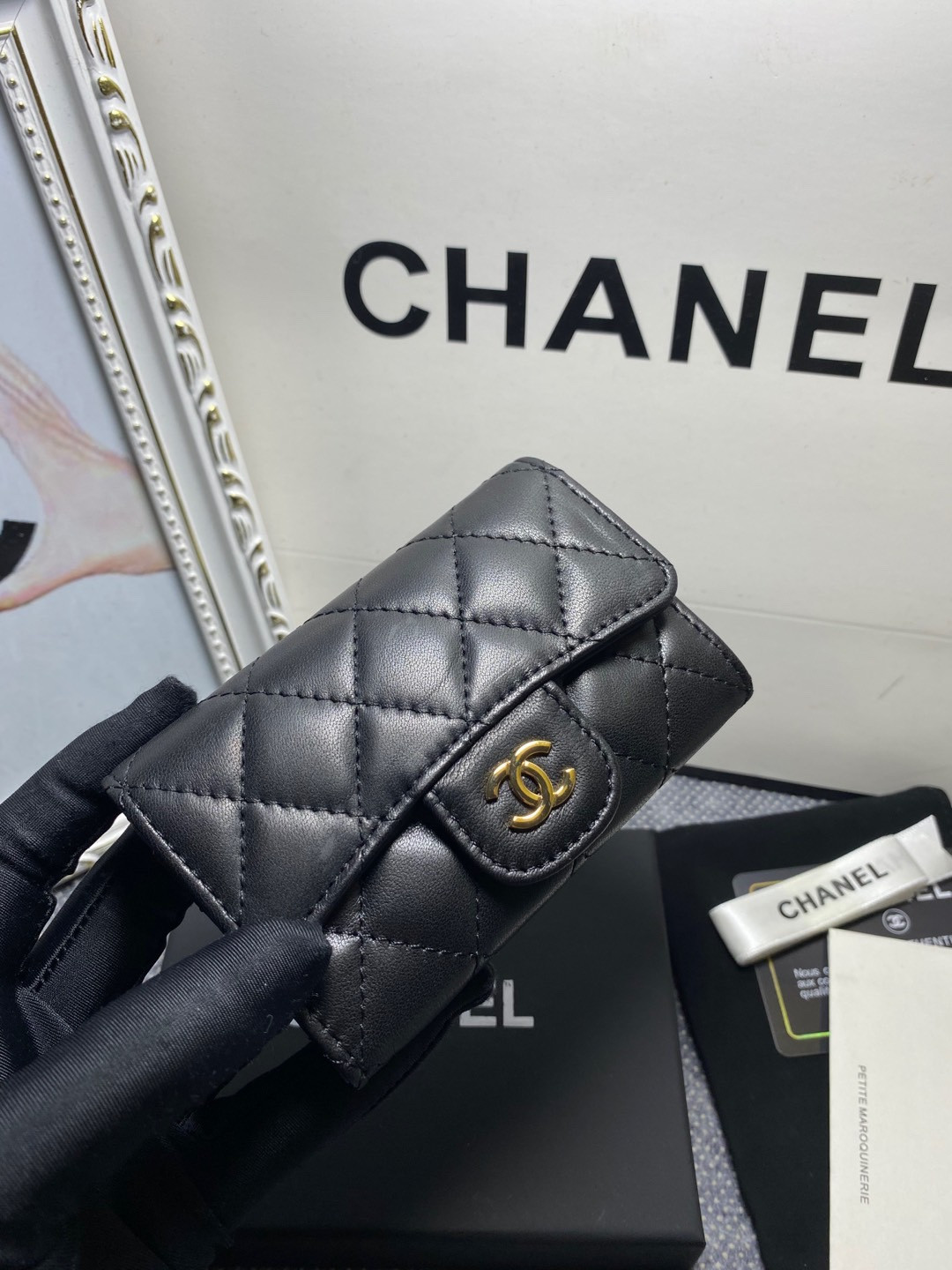 CHANEL CARD HOLDER 11.3 x 7.5 x 2.5 cm