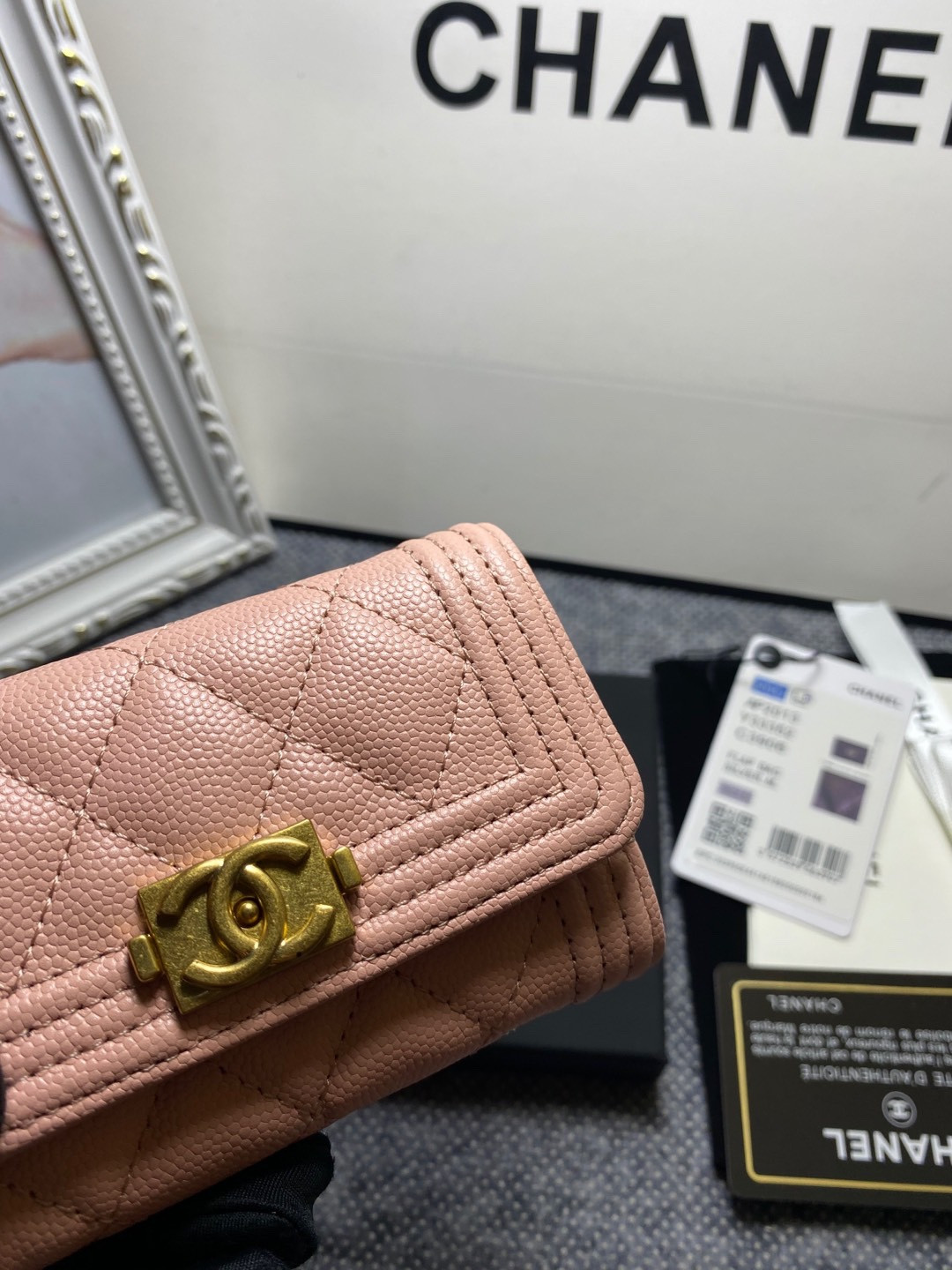 CHANEL FLAP WALLET 12-7CM