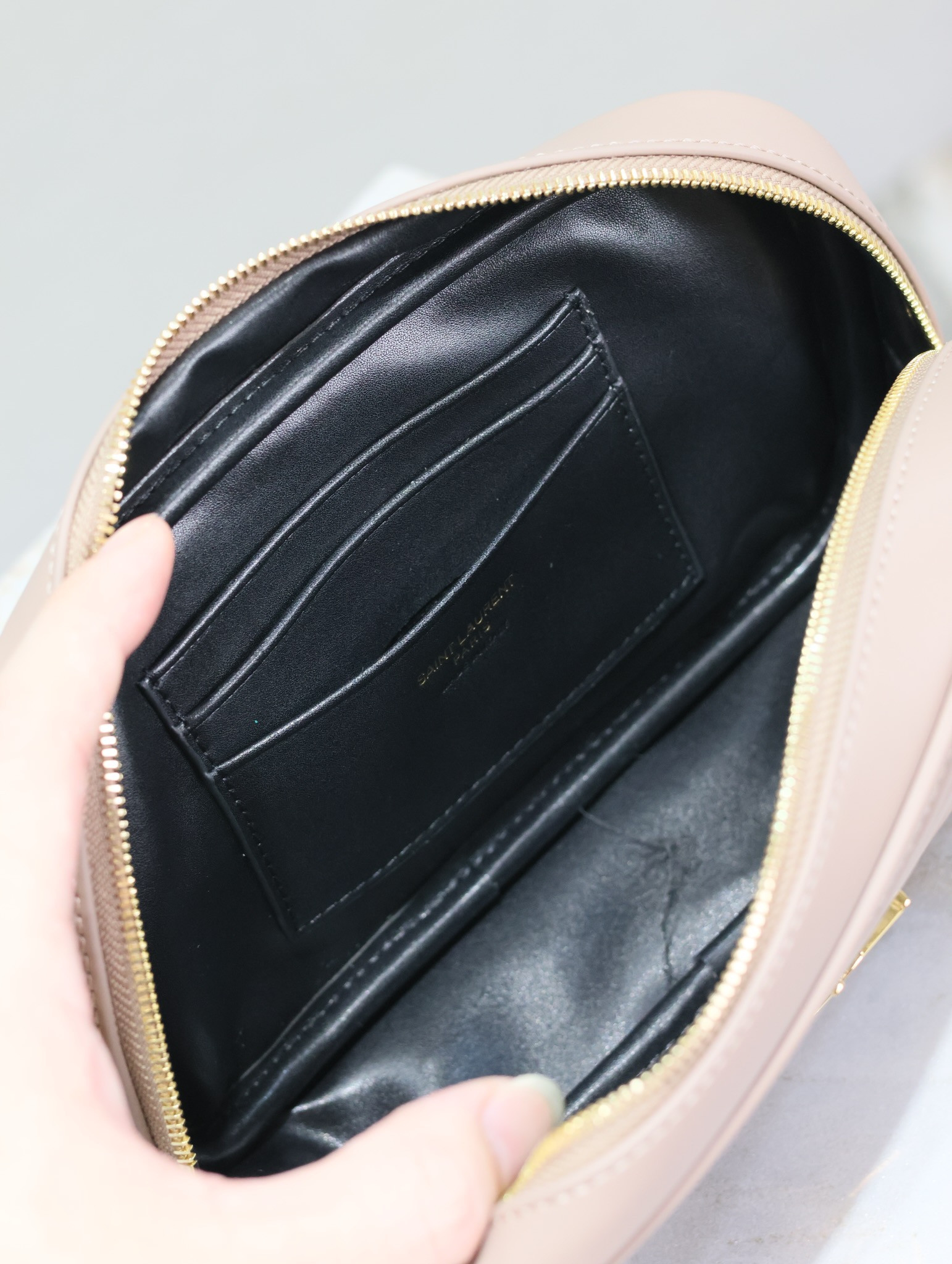 YSL MINI LOU IN QUILTED LEATHER 7.5 X 4.1 X 2 INCHES