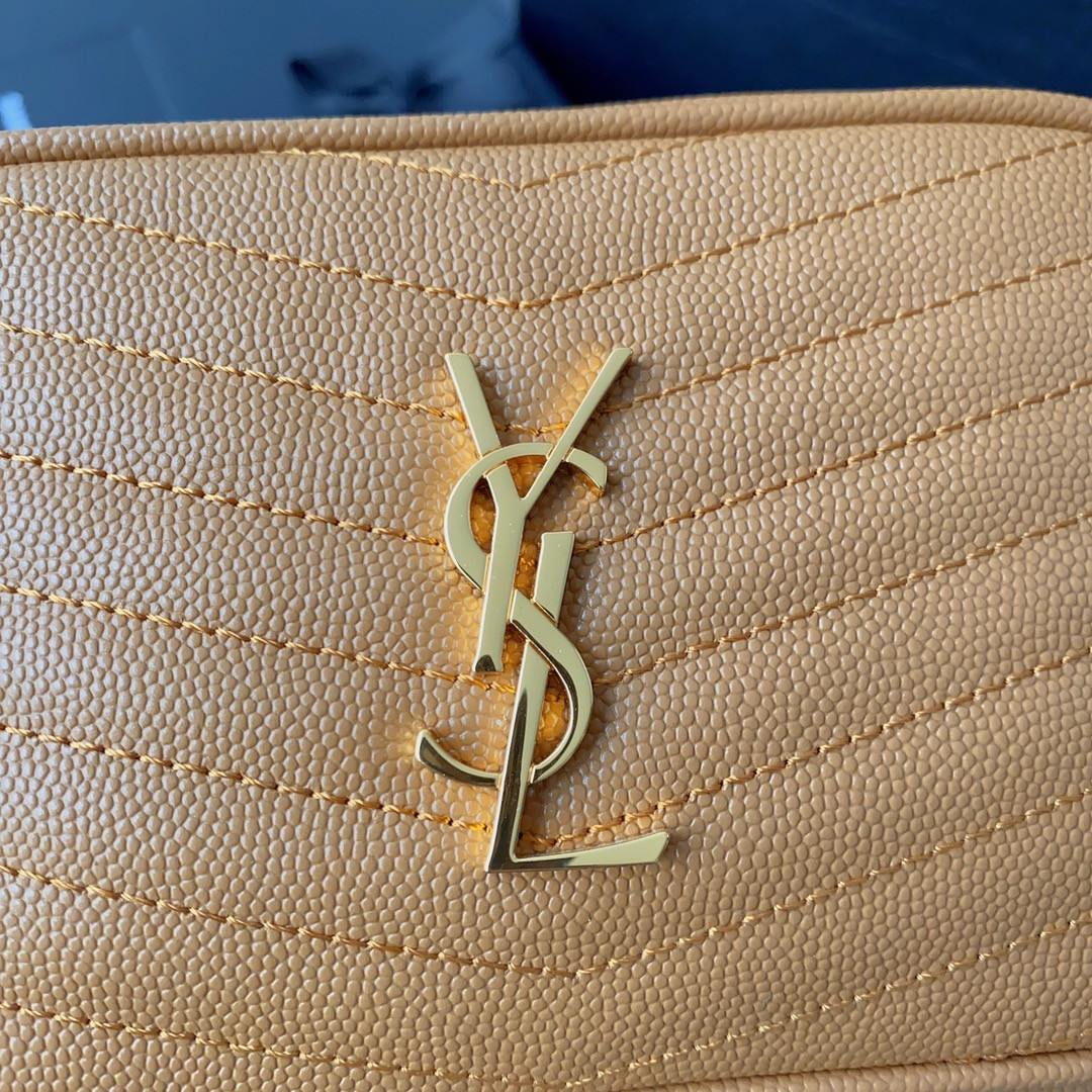 YSL MINI LOU IN QUILTED LEATHER 7.5 X 4.1 X 2 INCHES