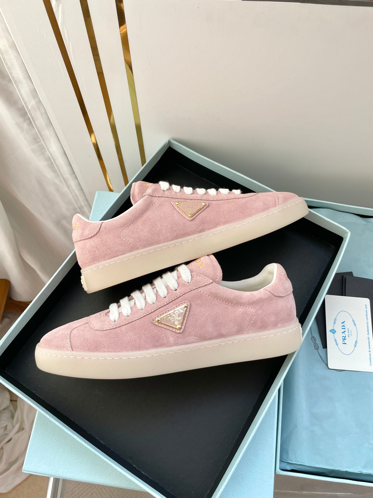 UA Prada Downtown nappa leather sneakers