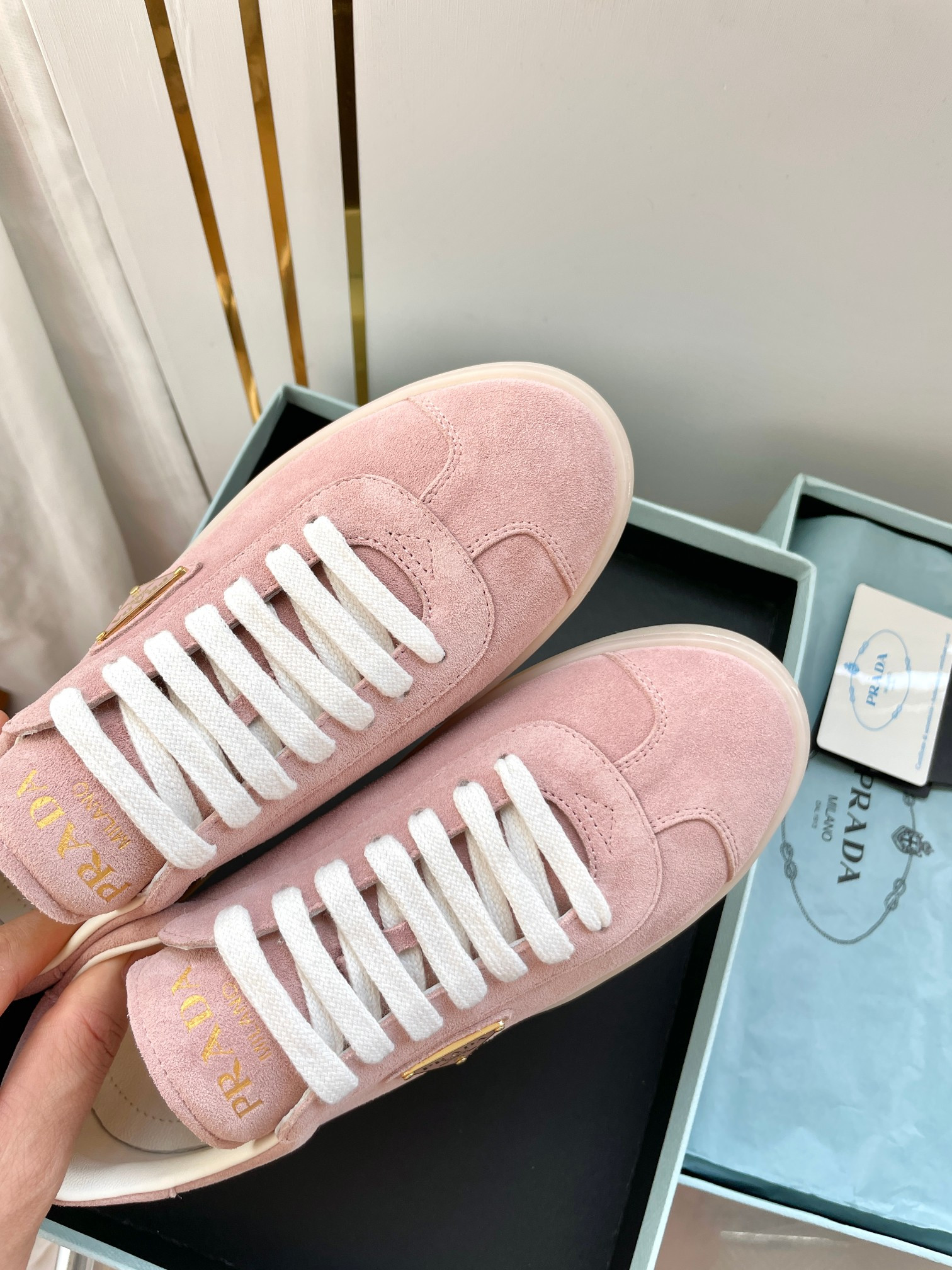 UA Prada Downtown nappa leather sneakers