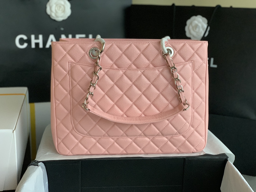 CHANEL GST CAVIAR LEATHER HARDWARE 24X33X13CM