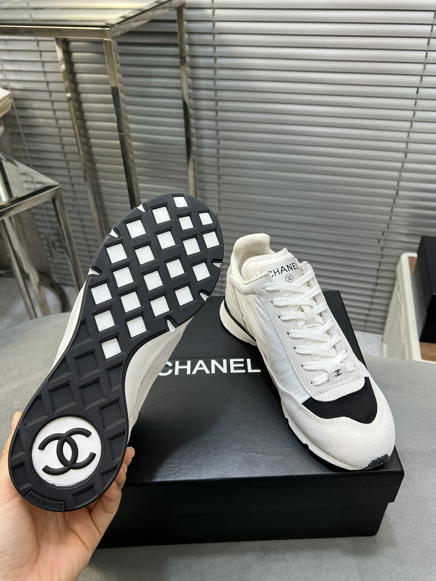 UA CHANEL SNEAKERS Fabric, Suede Kidskin & Suede Calfskin