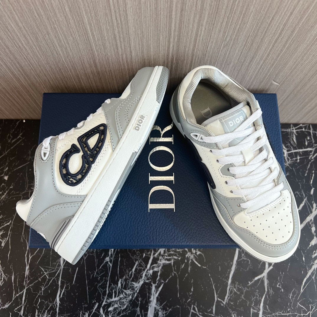 UA DIOR B57 Low-Top Sneaker  Gray and White