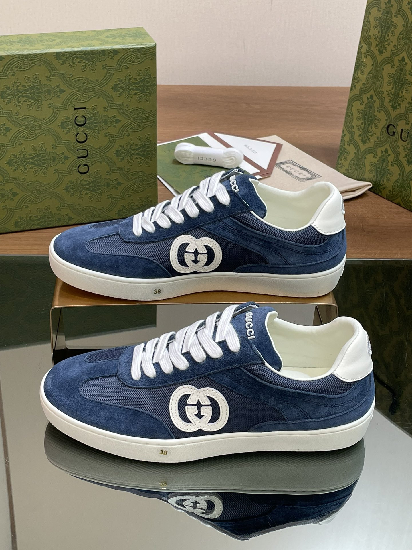 UA GUCCI INTERLOCKING G SNEAKER Blue