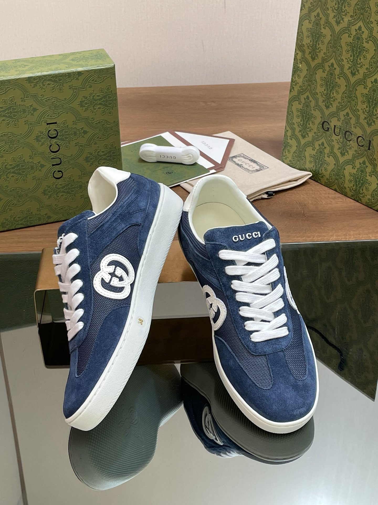 UA GUCCI INTERLOCKING G SNEAKER Blue