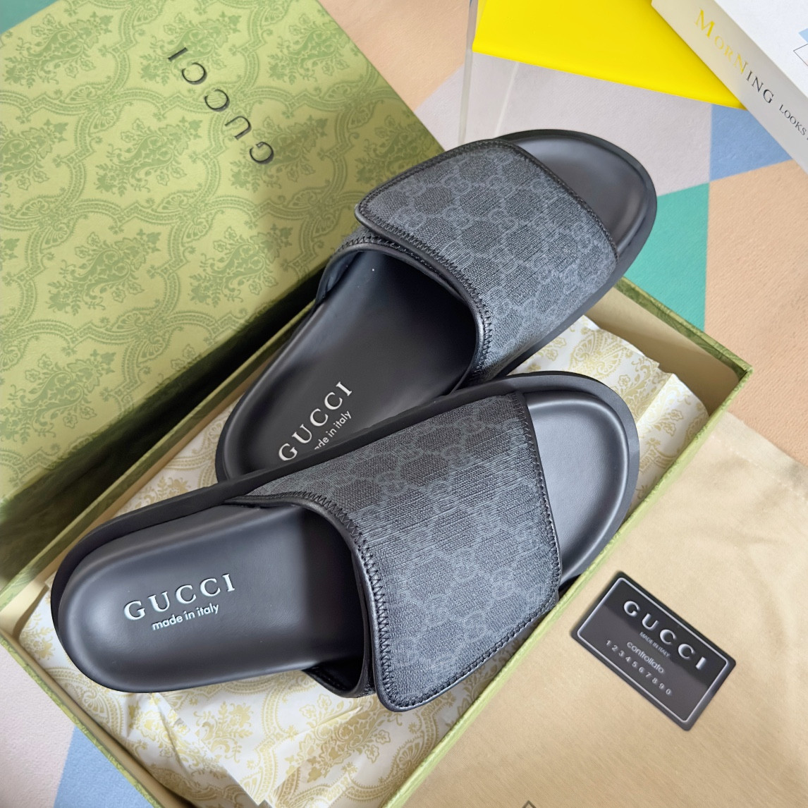 UA GUCCI GG SLIDE SANDAL