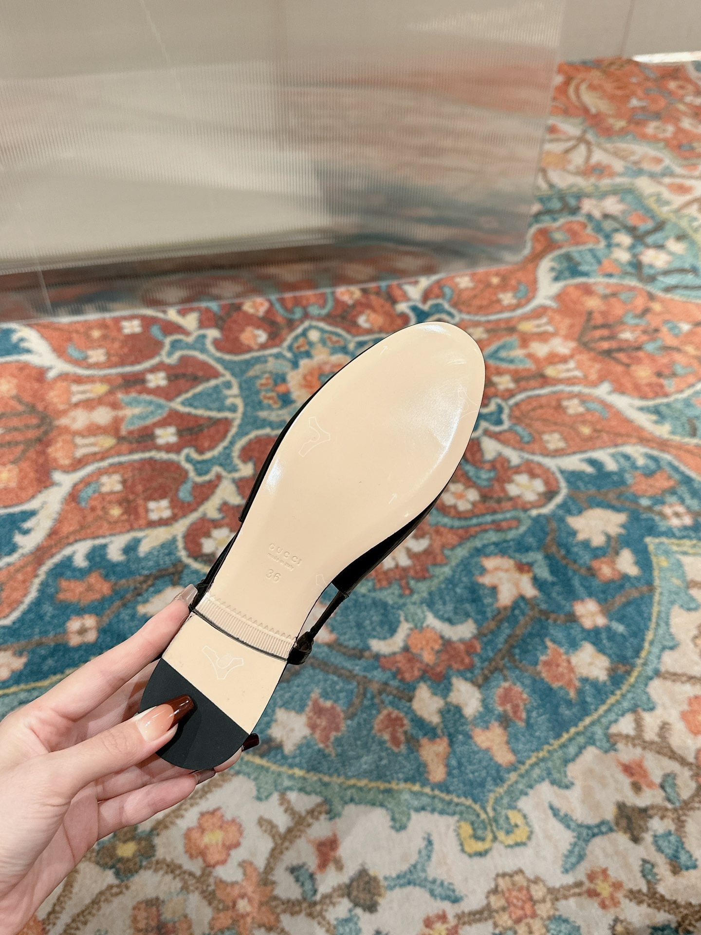 UA GUCCI BALLERINA WITH DOUBLE G