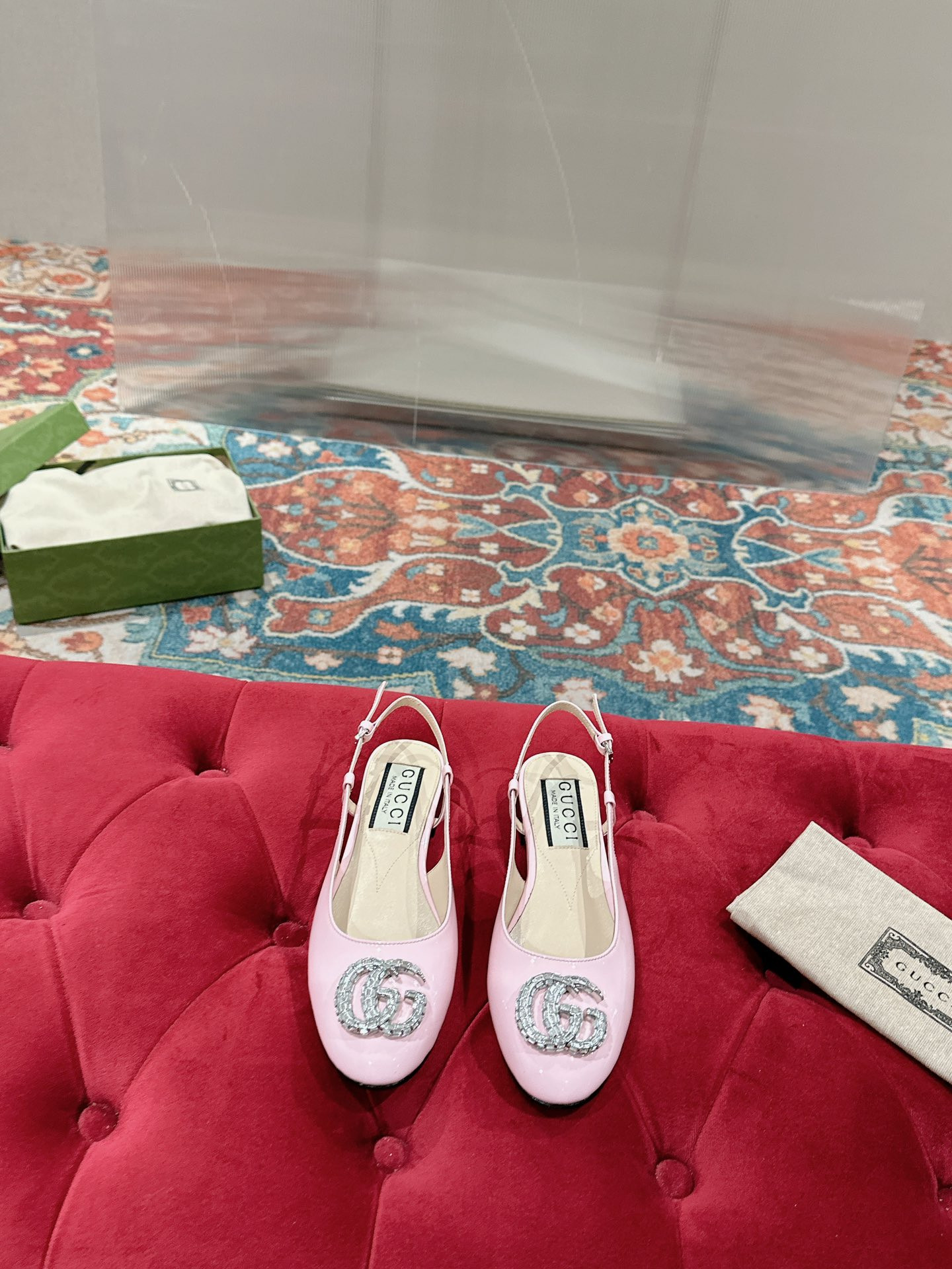 UA GUCCI BALLERINA WITH DOUBLE G