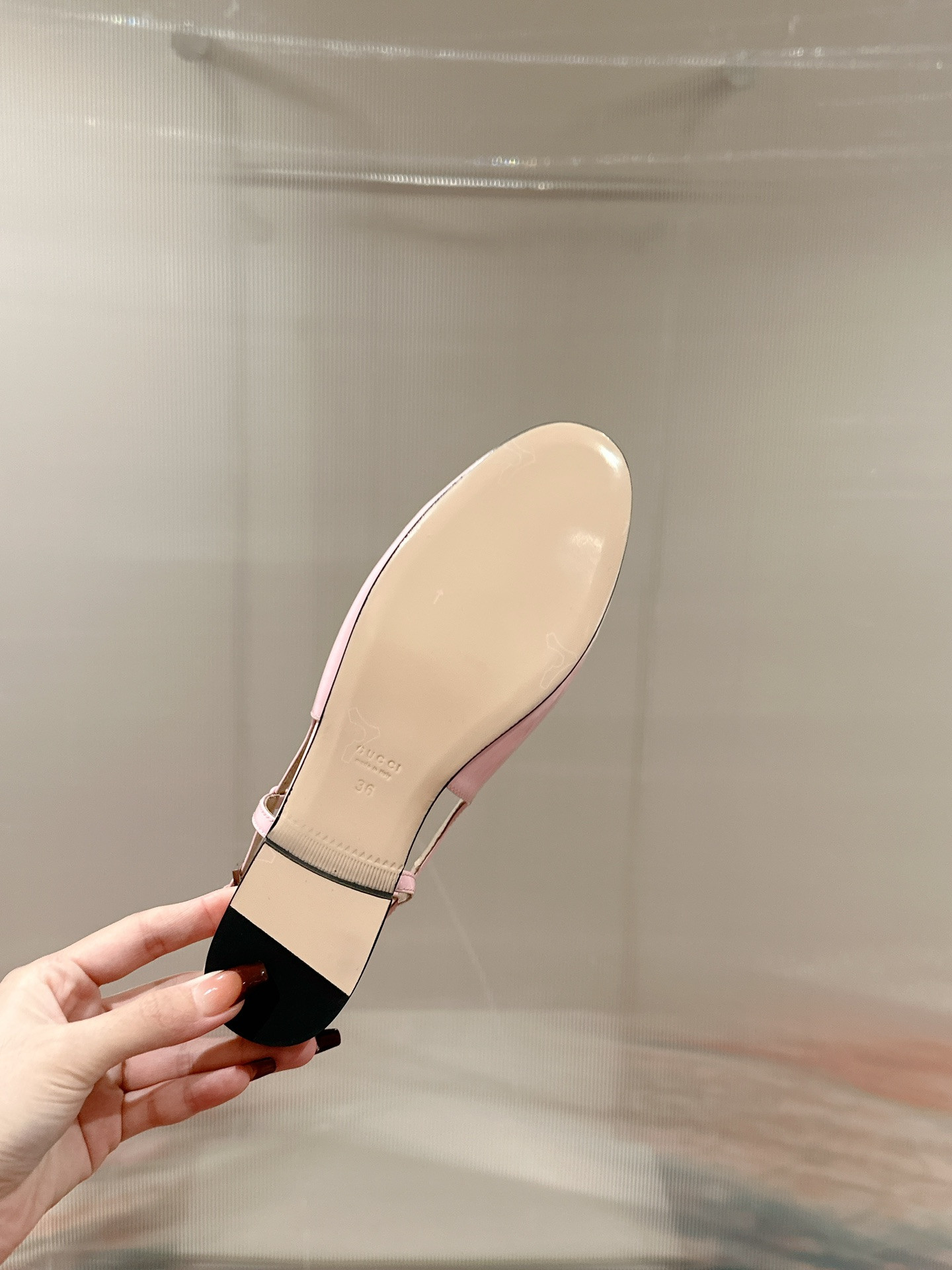 UA GUCCI BALLERINA WITH DOUBLE G