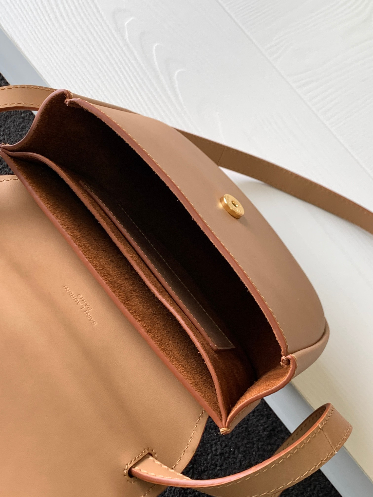 YSL KAIA SMALL SATCHEL IN SMOOTH LEATHER 7.2 X 6.1 X 2.1 INCHES