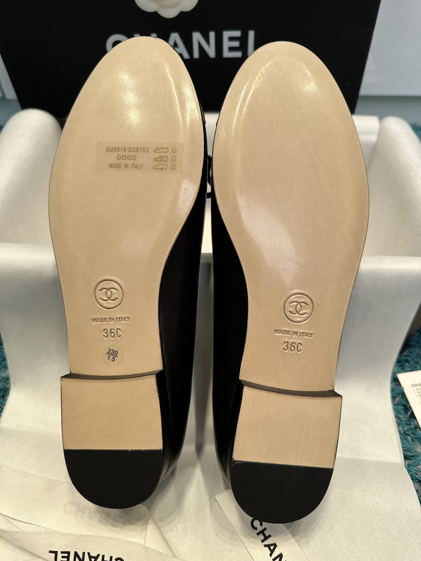 UA CHANEL BALLET FLATS