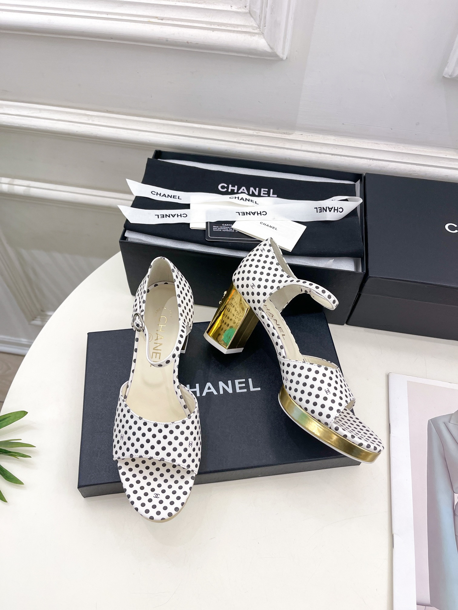UA CHANEL HEELED SANDALS