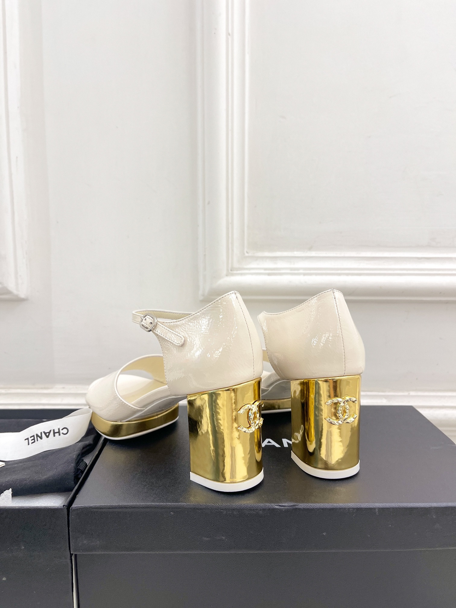 UA CHANEL HEELED SANDALS