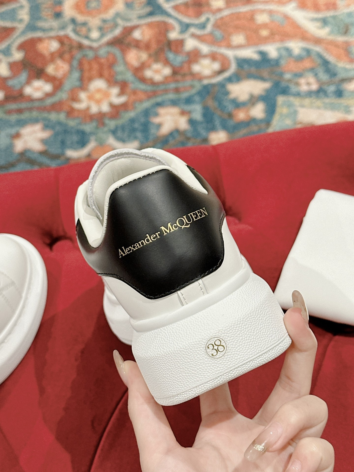 UA Alexander McQueen Oversized  White Black
