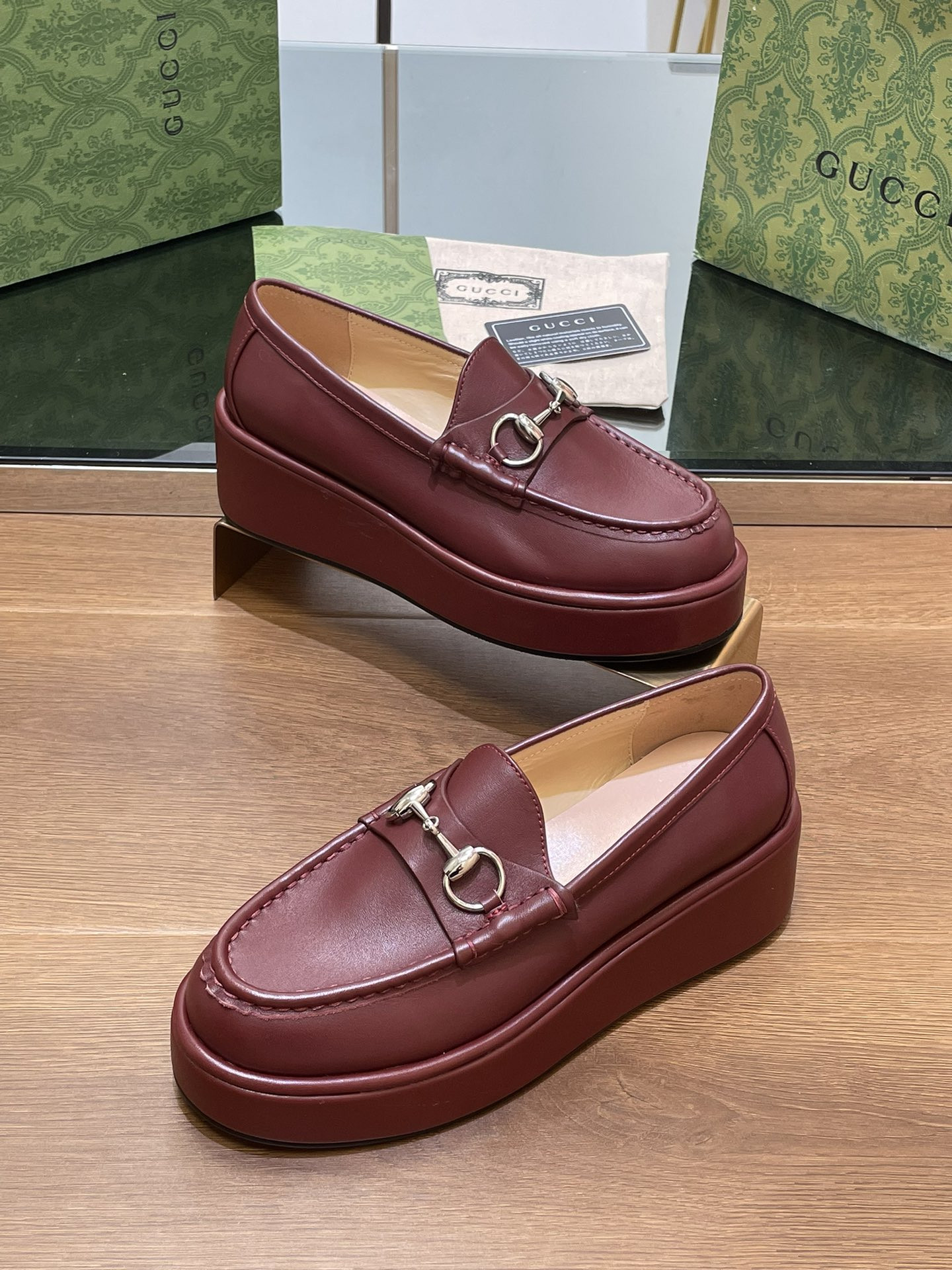UA GUCCI HORSEBIT WEDGE LOAFER