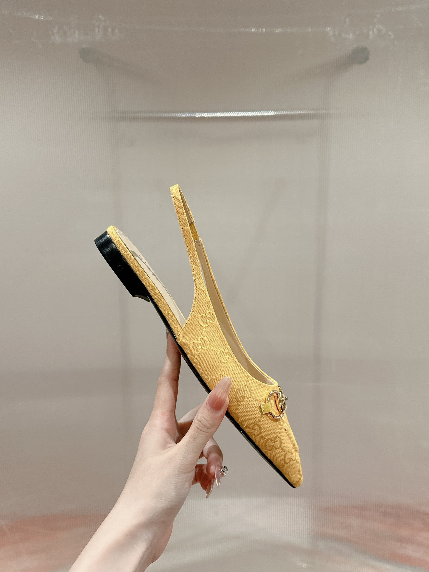 UA GUCCI HORSEBIT SLINGBACK FLAT