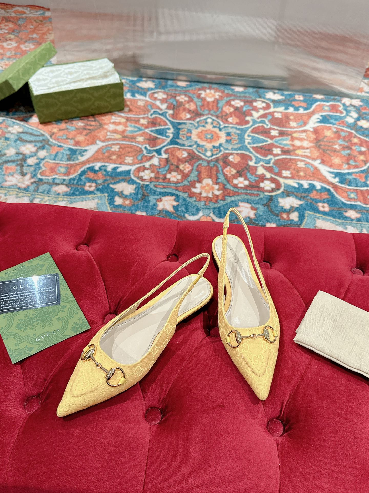 UA GUCCI HORSEBIT SLINGBACK FLAT