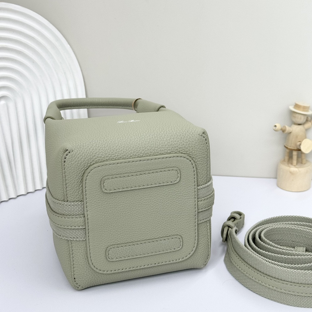 Loro Piana Micro Bale bag Grained Calfskin 23 x 16 x 14 cm