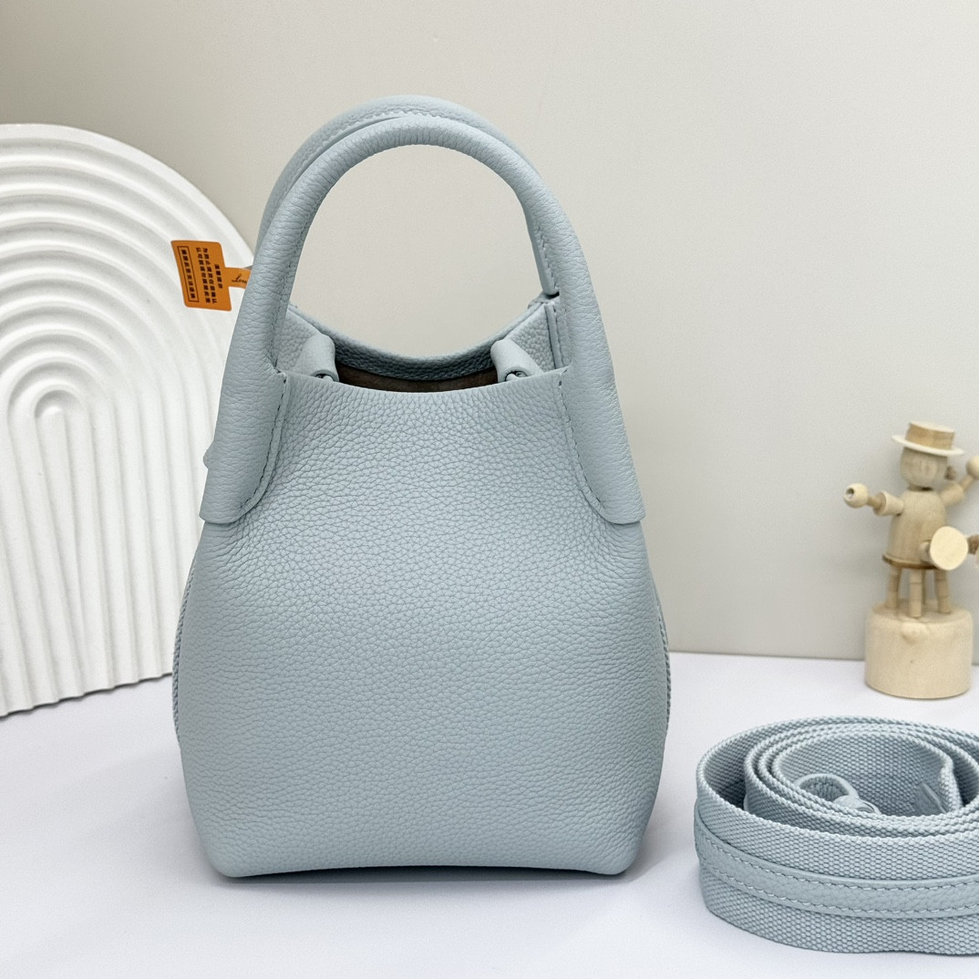 Loro Piana Micro Bale bag Grained Calfskin 23 x 16 x 14 cm