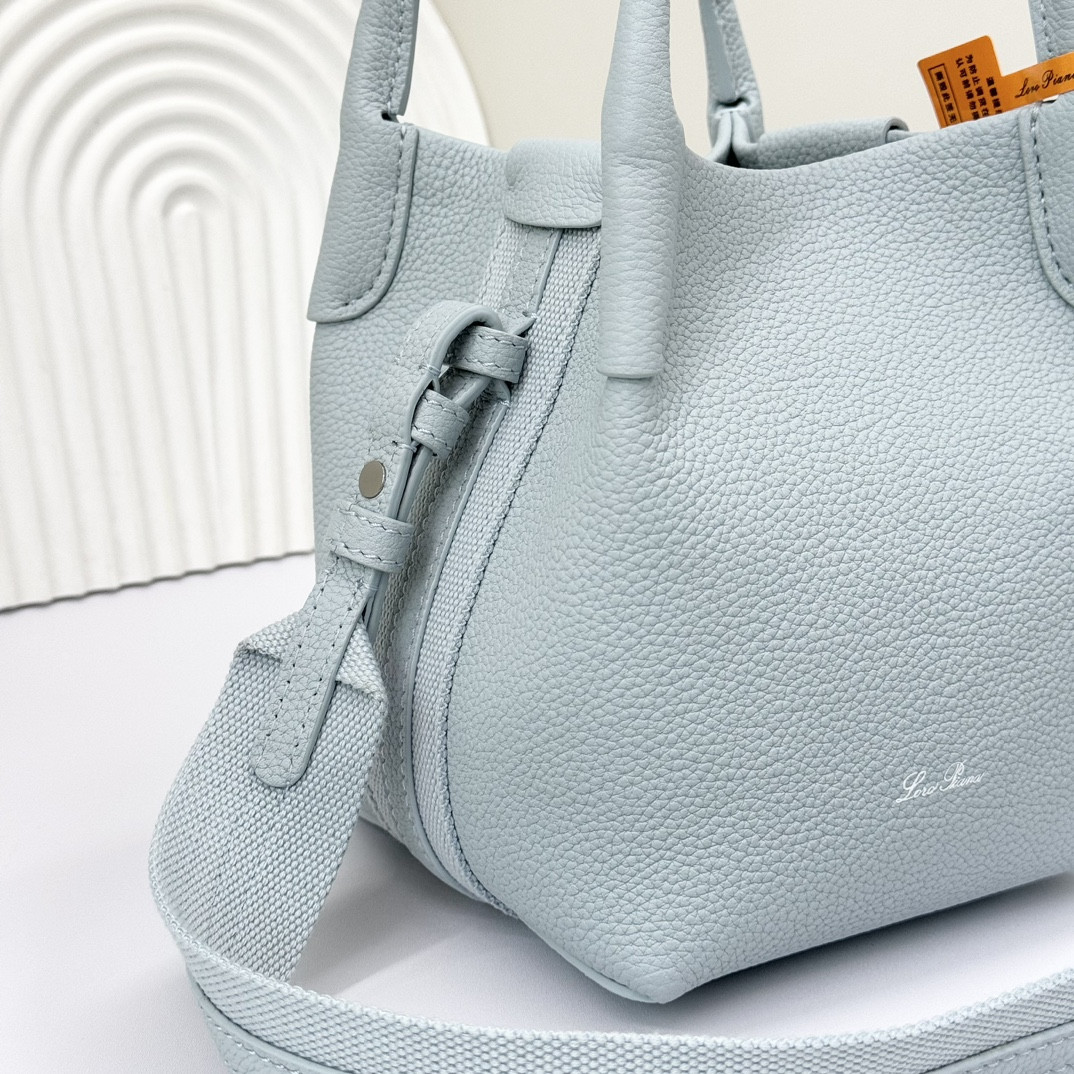 Loro Piana Micro Bale bag Grained Calfskin 23 x 16 x 14 cm