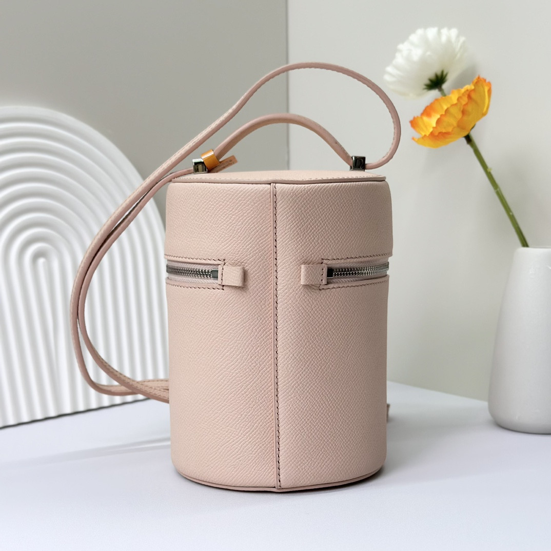 Loro Piana Extra Case Textured Calfskin 12 x16 x12cm