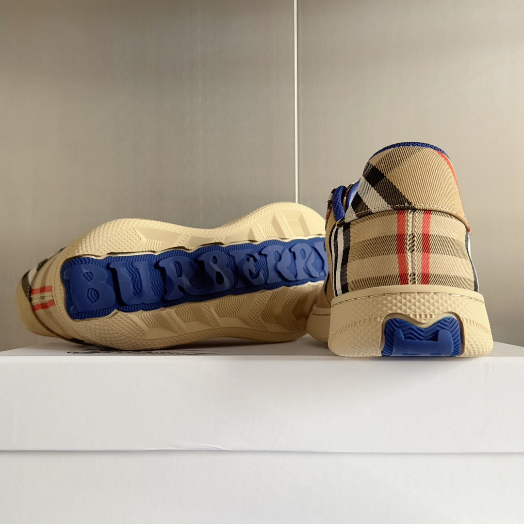 UA Burberry Check Terrace Sneakers
