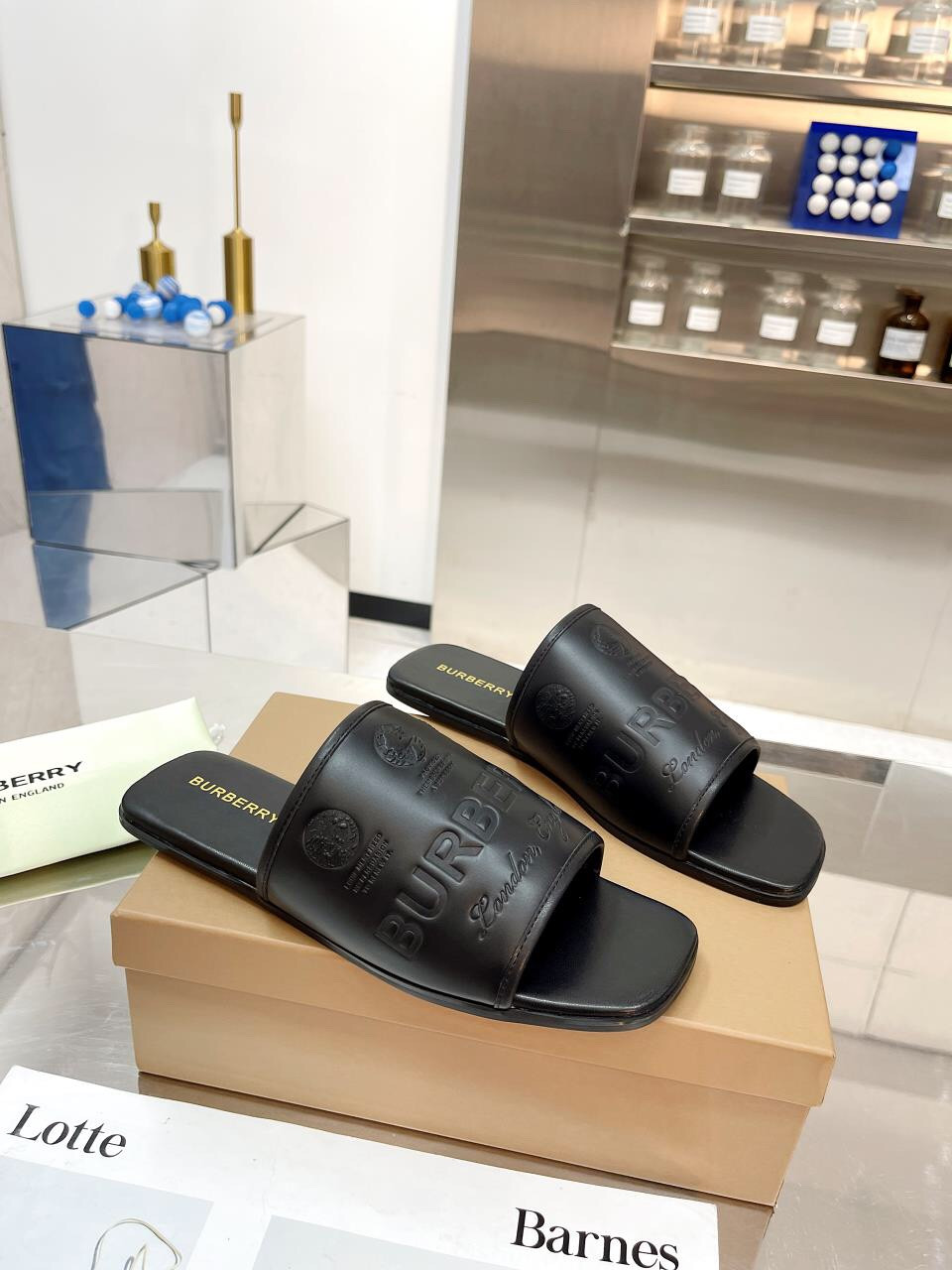 UA Burberry Slides