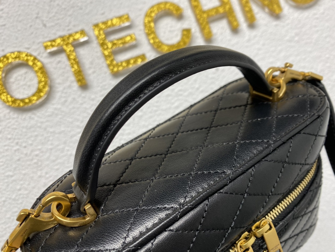 YSL GABY VANITY BAG IN LAMBSKIN 18 X 11 X 6.5 CM