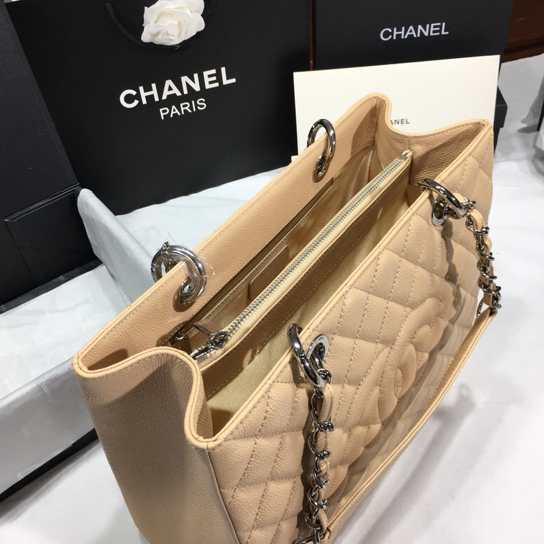 CHANEL GST CAVIAR LEATHER HARDWARE 24X33X13CM