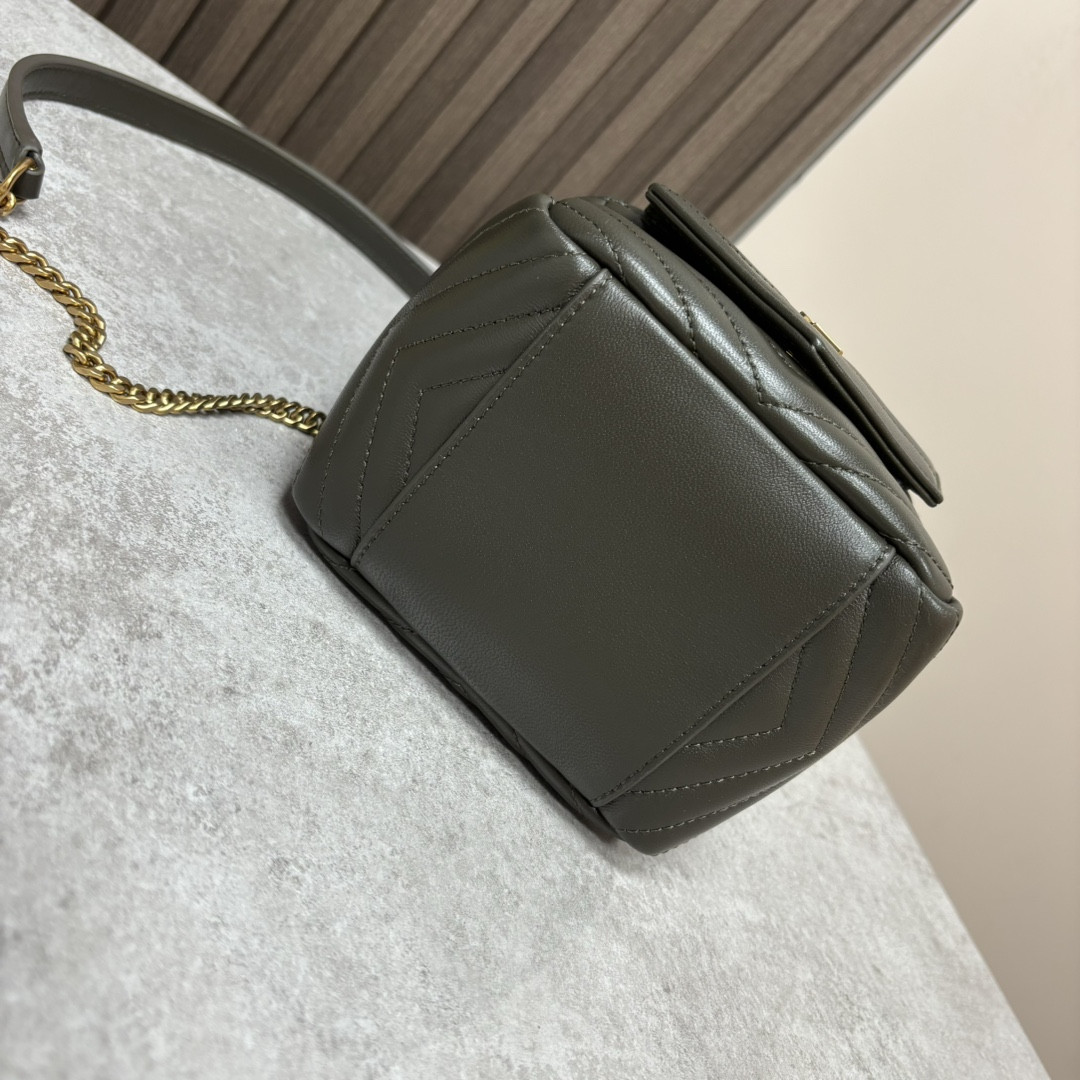 YSL MINI JOE IN LAMBSKIN 19x13x13cm