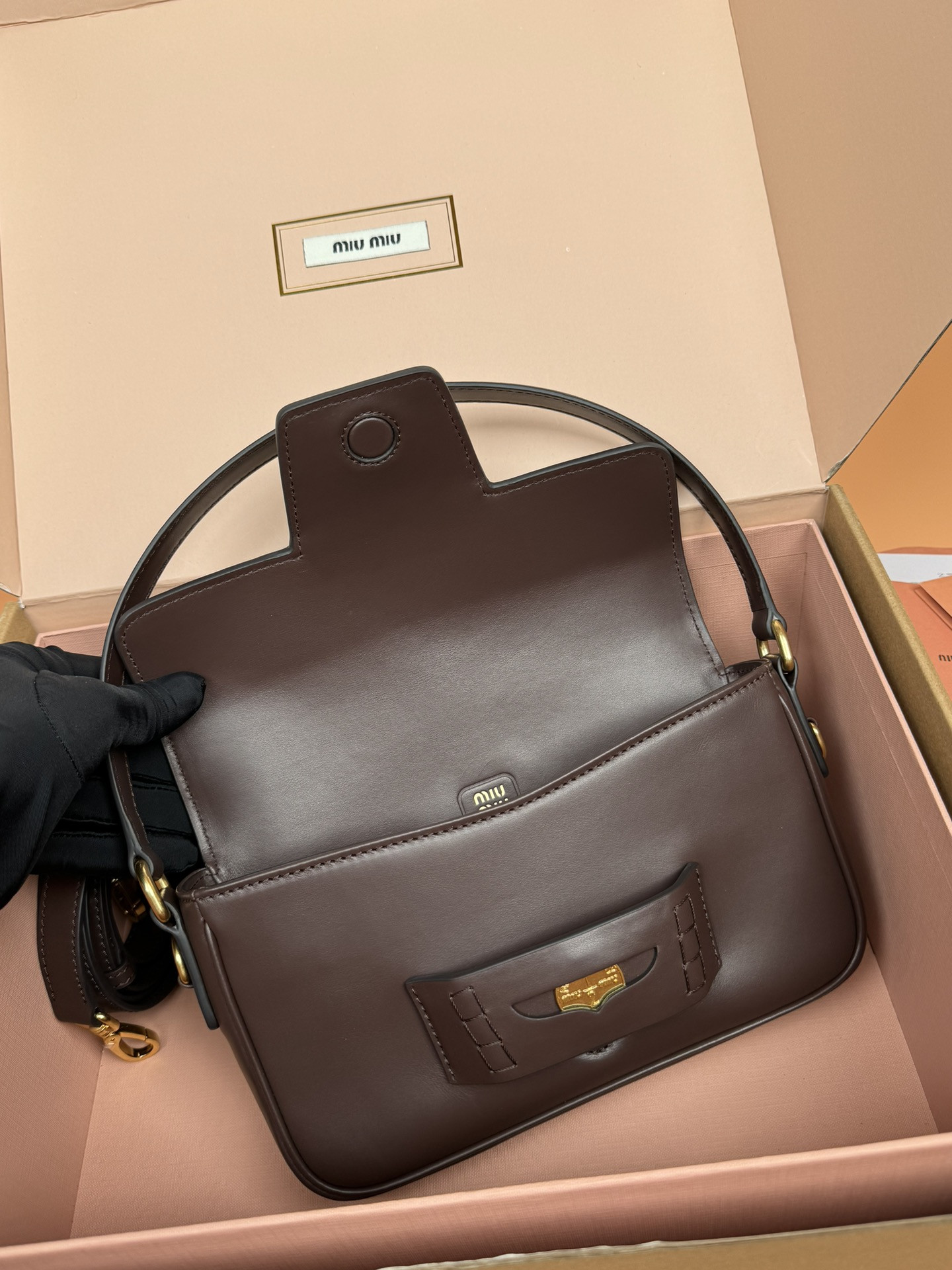 Miu Miu Penny Leather Bag  23×13.5×5cm