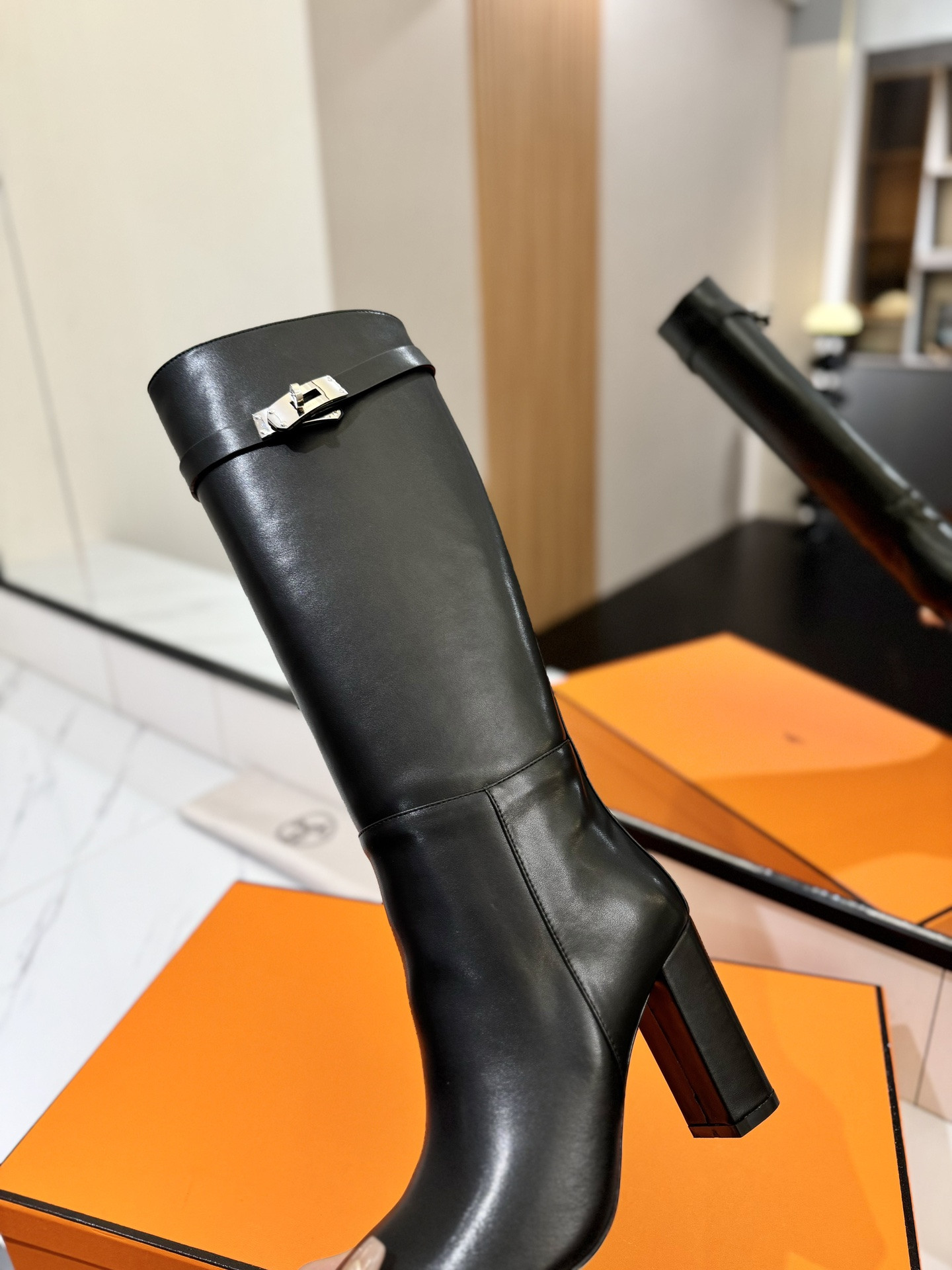 UA Hermès Jumping Boots (Heel height 8.5cm)