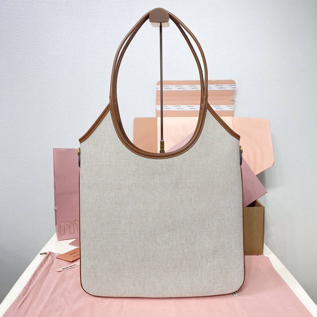 Miu Miu IVY canvas bag 40x35cm