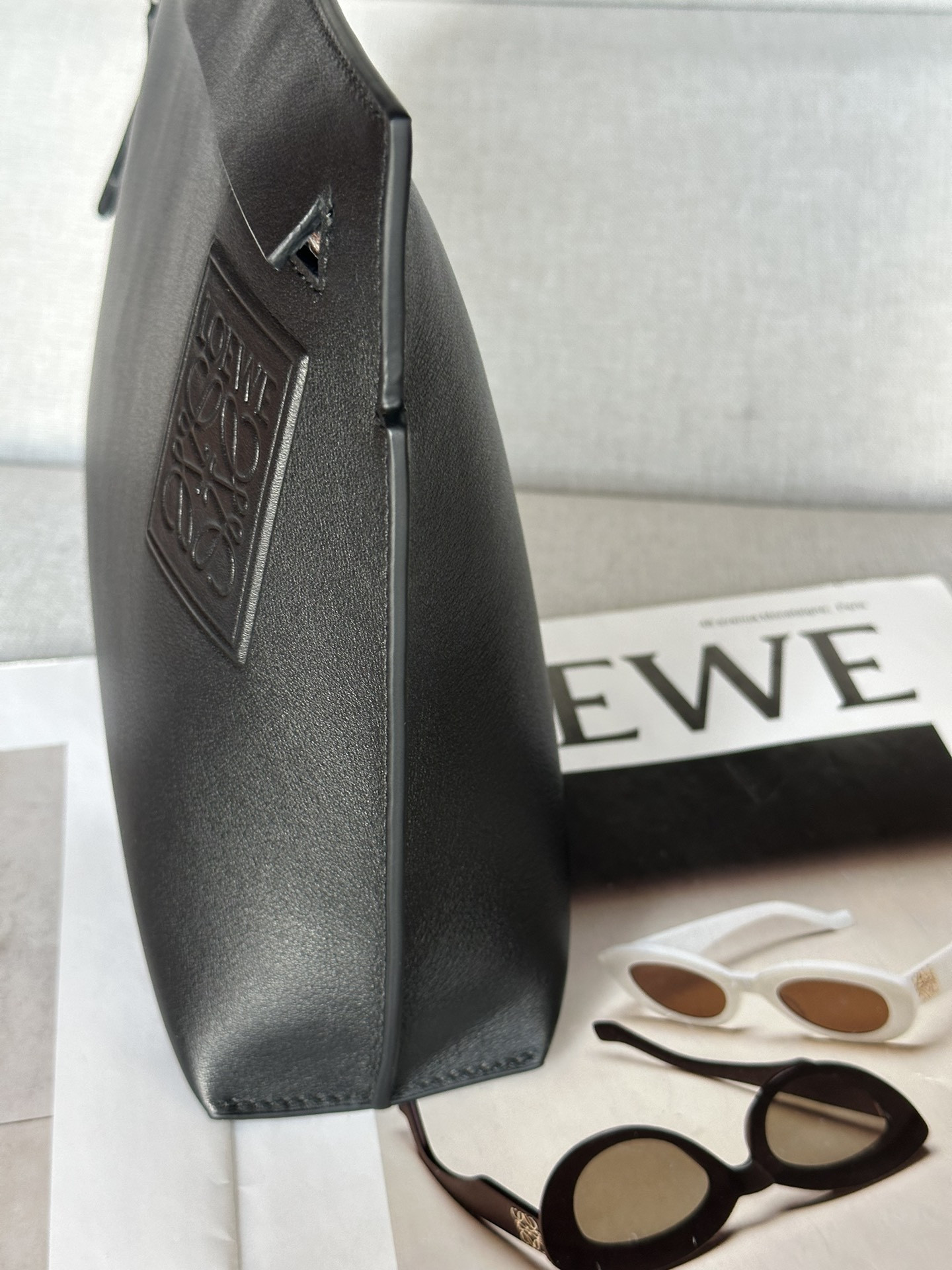 Loewe T Pouch in satin calfskin 29.5x6.5x20.5cm