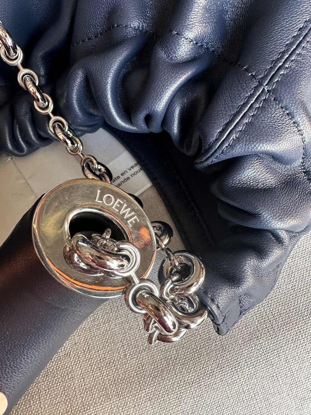 LOEWE Medium Squeeze bag in mellow nappa lambskin 34x33x13.5cm